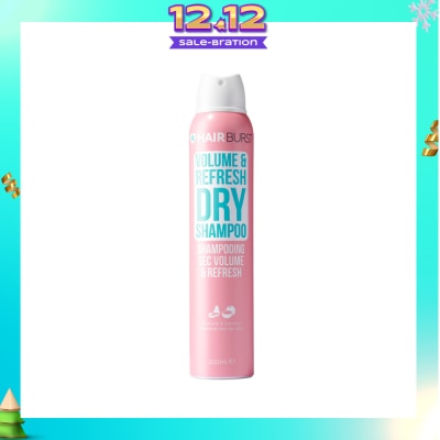 HAIRBURST Volume & Refresh Dry Shampoo Avocado & Coconut (Paraben & Silicone Free) 200ml