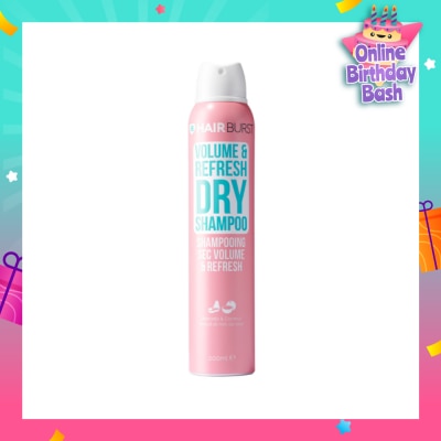 HAIRBURST Volume & Refresh Dry Shampoo Avocado & Coconut (Paraben & Silicone Free) 200ml