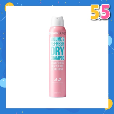 HAIRBURST Volume & Refresh Dry Shampoo Avocado & Coconut (Paraben & Silicone Free) 200ml