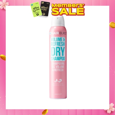 HAIRBURST Volume & Refresh Dry Shampoo Avocado & Coconut (Paraben & Silicone Free) 200ml