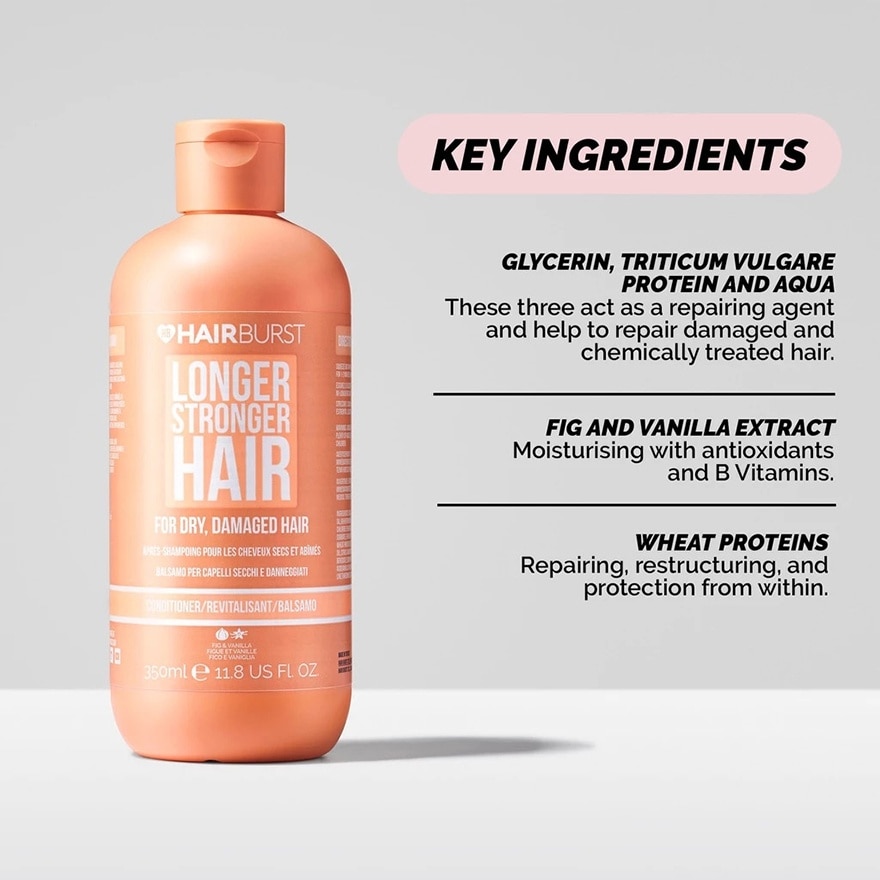Longer Stronger Hair For Dry & Damaged Hair Conditioner 350ml