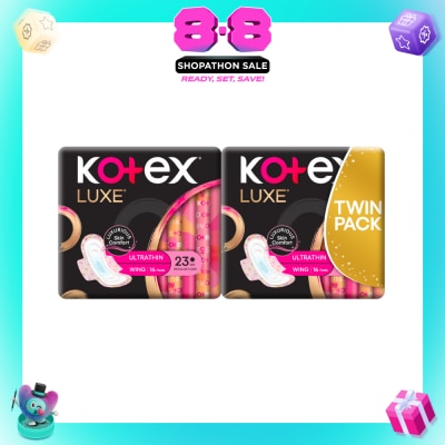 KOTEX - Luxe Ultra Thin Wing 23cm Twin Pack 16s x 2