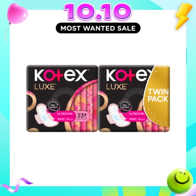 KOTEX Luxe Ultra Thin Wing 23cm Twin Pack 16s x 2 image