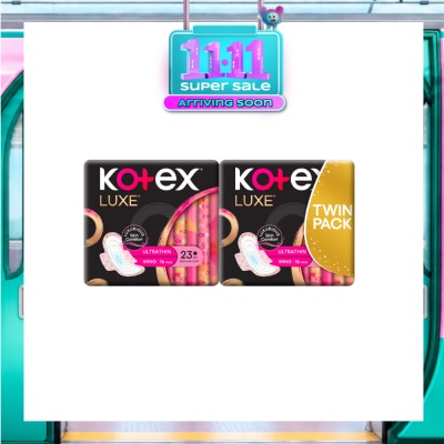 KOTEX Luxe Ultra Thin Wing 23cm Twin Pack 16s x 2 image