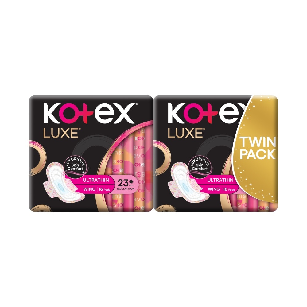 Luxe Ultra Thin Wing 23cm Twin Pack 16s x 2