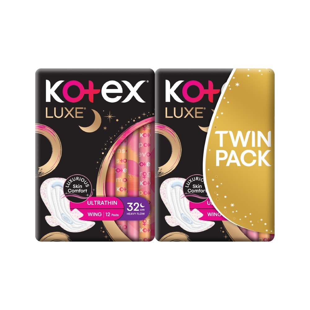 Luxe Ultra Thin Wing 32cm Twin Pack 12s x 2