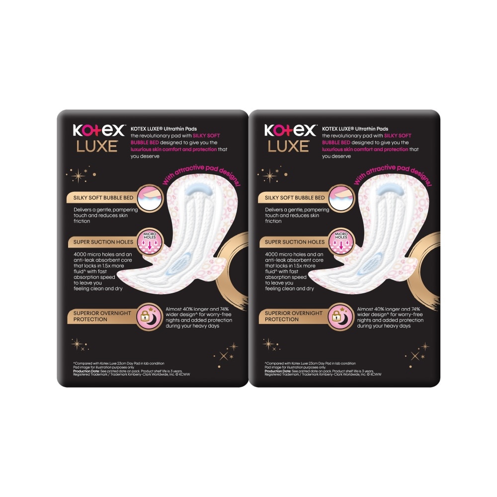 Luxe Ultra Thin Wing 32cm Twin Pack 12s x 2