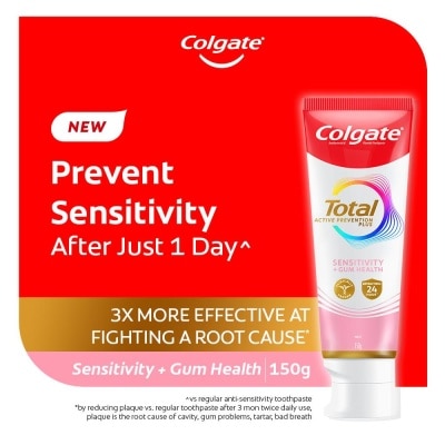 COLGATE Total Active Prevention Plus Sensitivity + Gum Health 150g