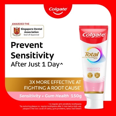 COLGATE - Total Active Prevention Plus Sensitivity + Gum Health 150g image