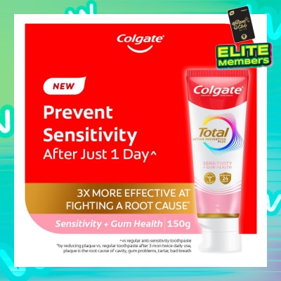 COLGATE Total Active Prevention Plus Sensitivity + Gum Health 150g
