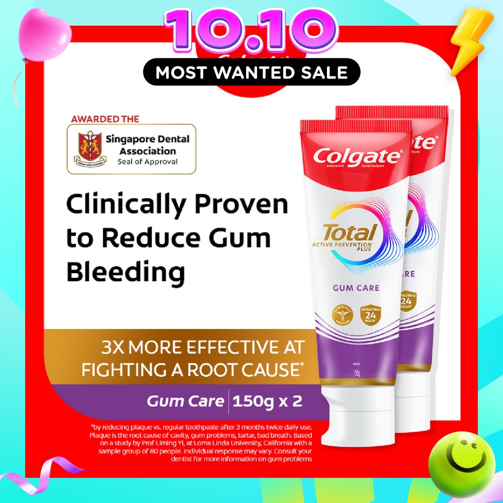 Total Active Prevention Plus Gum Care Twin Pack 150g x 2s image