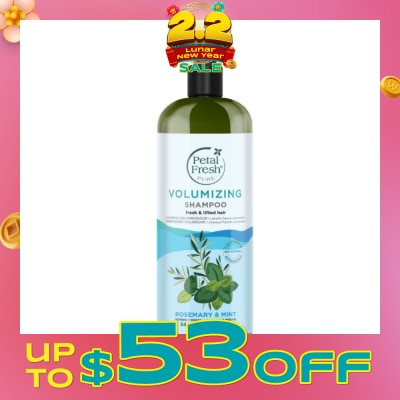 PETAL FRESH Volumizing Shampoo Rosemary & Mint (Fresh & Lifted Hair) 1000ml