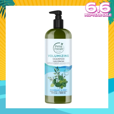 PETAL FRESH Volumizing Shampoo Rosemary & Mint (Fresh & Lifted Hair) 1000ml