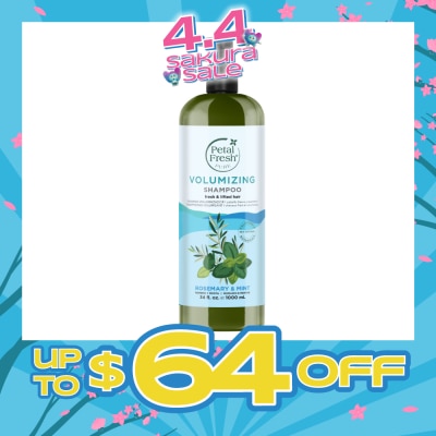PETAL FRESH - Volumizing Shampoo Rosemary & Mint (Fresh & Lifted Hair) 1000ml
