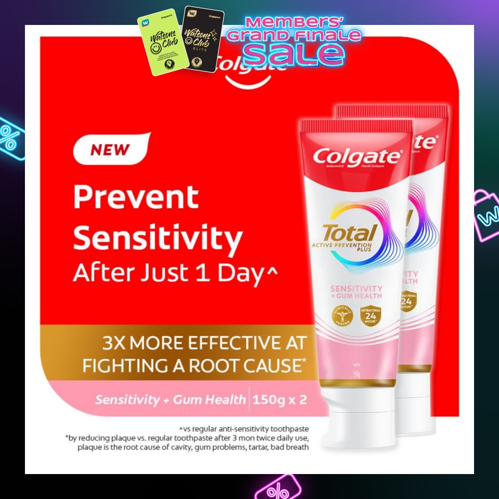 Total Active Prevention Plus Sensitivity + Gum Health 150g x 2s