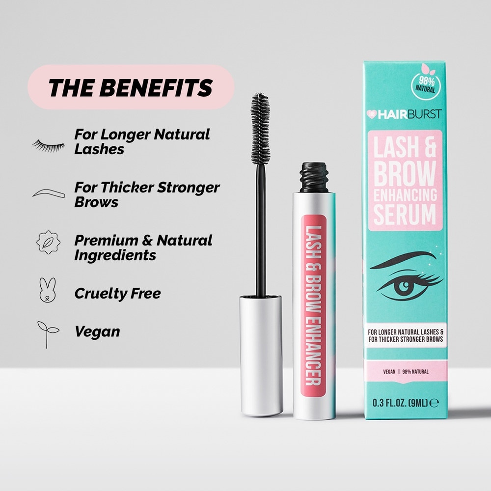 Lash & Brow Enhancing Serum (For Longer Natural Lashes & Thicker Stronger Brows) 9ml