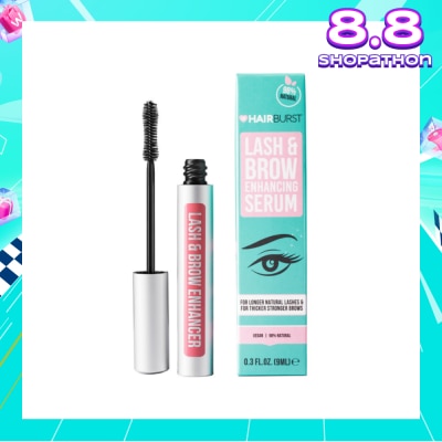HAIRBURST Lash & Brow Enhancing Serum (For Longer Natural Lashes & Thicker Stronger Brows) 9ml