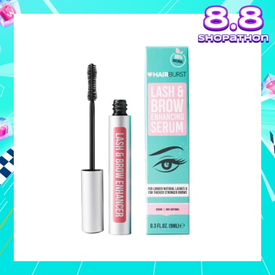 HAIRBURST Lash & Brow Enhancing Serum (For Longer Natural Lashes & Thicker Stronger Brows) 9ml