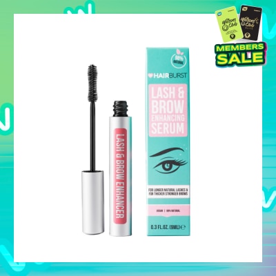 HAIRBURST Lash & Brow Enhancing Serum (For Longer Natural Lashes & Thicker Stronger Brows) 9ml