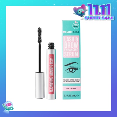 HAIRBURST Lash & Brow Enhancing Serum (For Longer Natural Lashes & Thicker Stronger Brows) 9ml (Expiry: Aug`2026)