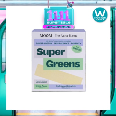 MOOM HEALTH Super Greens With Caffeine Sachet 30s image