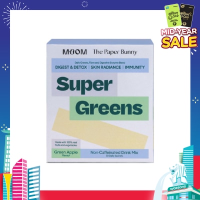 MOOM HEALTH Super Greens Non-Caffeinated Sachet 30s
