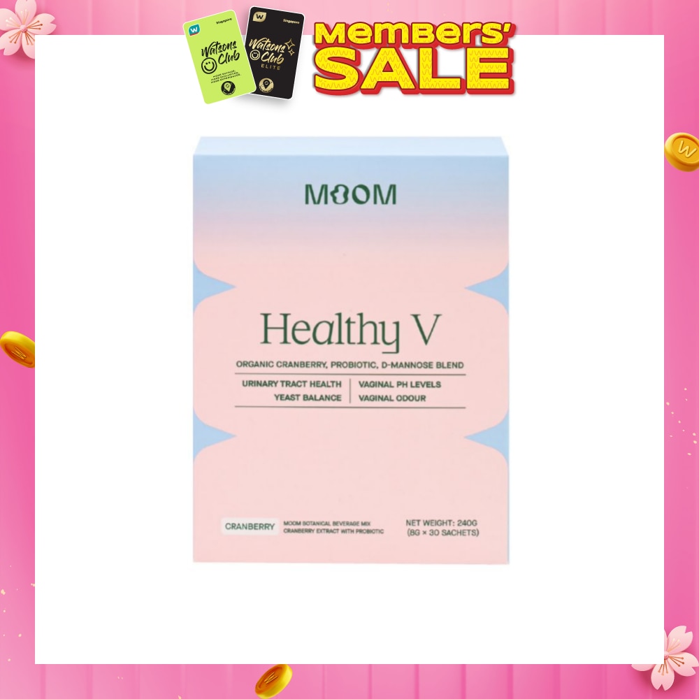 Healthy V Sachet (To Support Urinary Tract Health, Balance Vaginal pH Levels, Control Odor & Promote Healthy Yeast Balance) 30s
