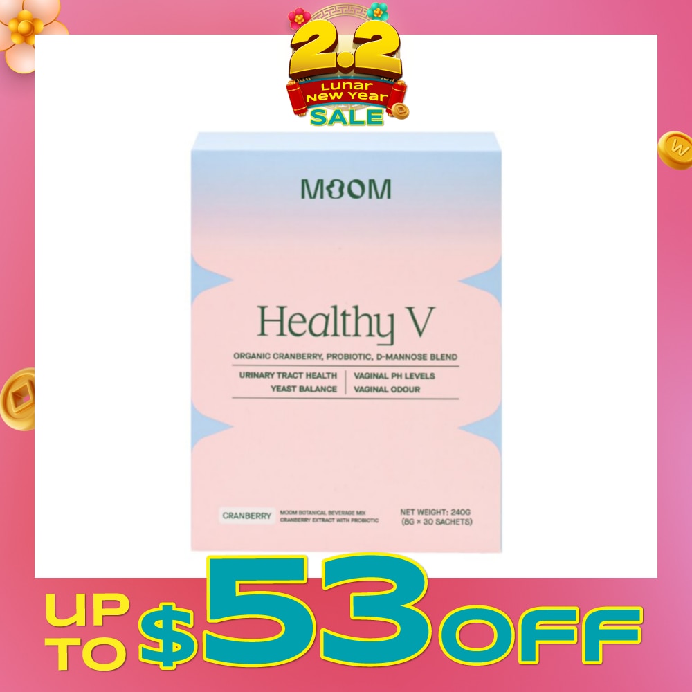 Healthy V Sachet (To Support Urinary Tract Health, Balance Vaginal pH Levels, Control Odor & Promote Healthy Yeast Balance) 30s