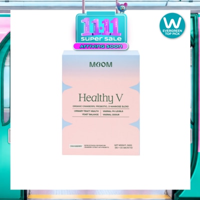 MOOM HEALTH Healthy V Sachet (To Support Urinary Tract Health, Balance Vaginal pH Levels, Control Odor & Promote Healthy Yeast Balance) 30s image