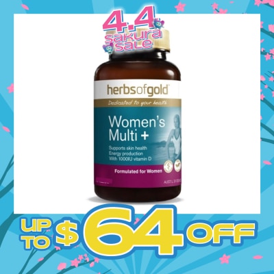 HERBS OF GOLD - Women’s Multi Plus Grapeseed Tablets 12000 30s