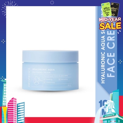 DEOPROCE Hyaluronic Aqua Soothing Cream (For Soothing, Refreshing & Moisturizing) 100ml