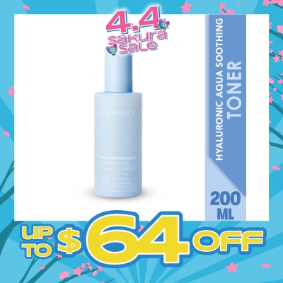 DEOPROCE - Hyaluronic Aqua Soothing Toner (For Soothing, Refreshing & Moisturizing) 200ml