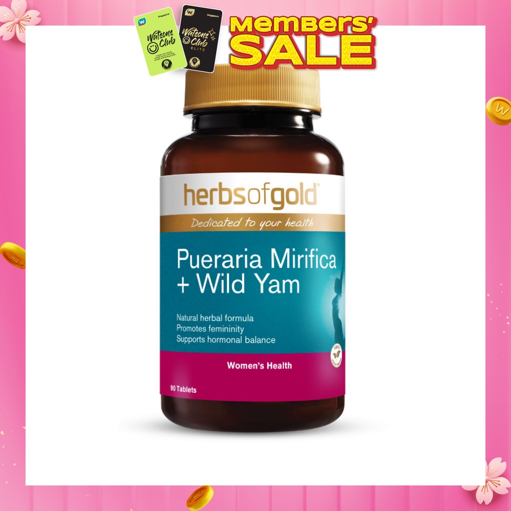 Pueraria Mirifica + Wild Yam Tablet (To Supports Feminine Youthfullness & Breast Enlargement) 90s