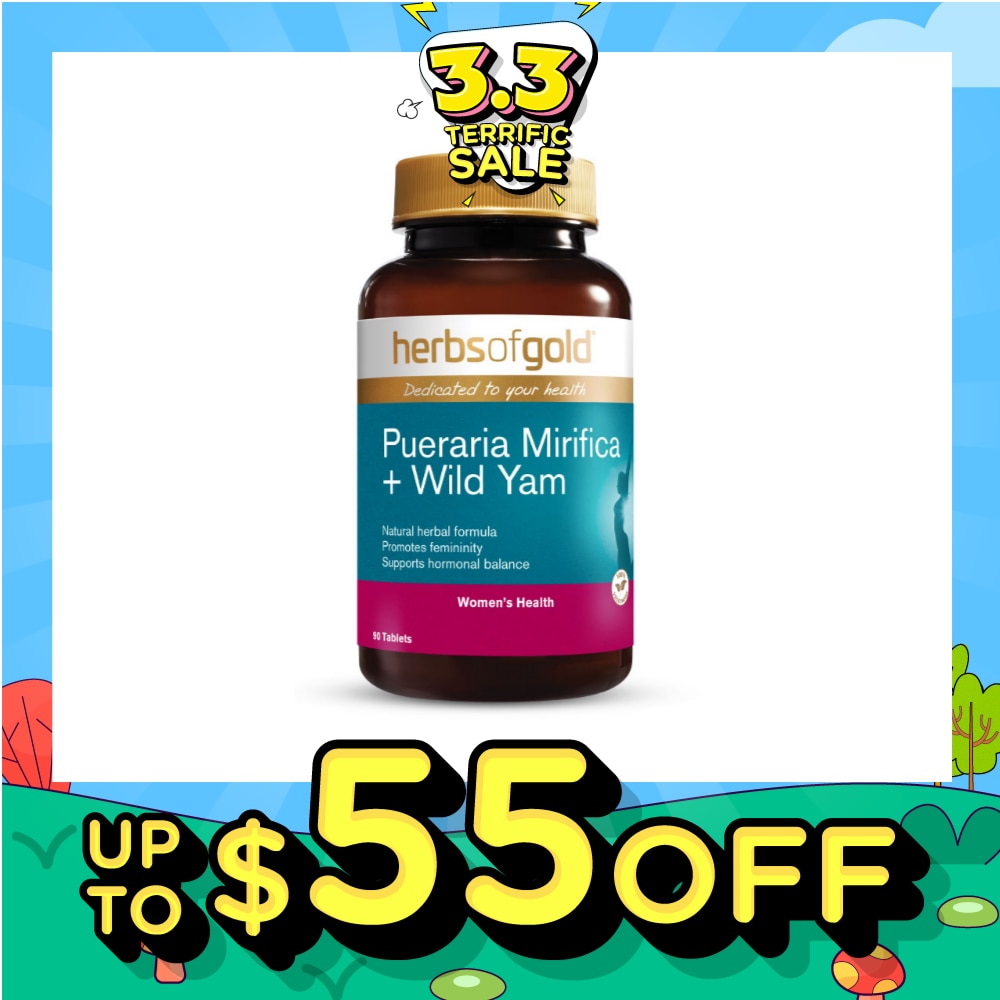 Pueraria Mirifica + Wild Yam Tablet (To Supports Feminine Youthfullness & Breast Enlargement) 90s