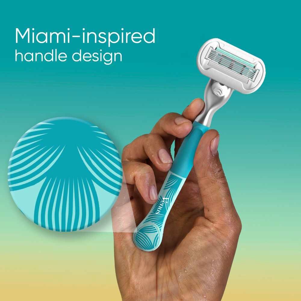 GILLETTE VENUS Miami Sunrise 5 Deluxe Smooth Sensitive Pack Set (1