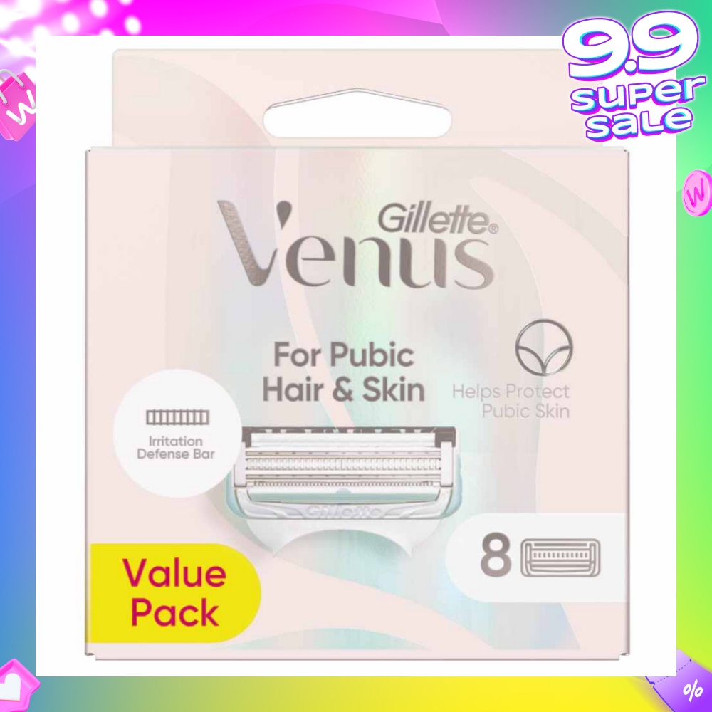 For Pubic Hair & Skin Refills Value Pack 8s