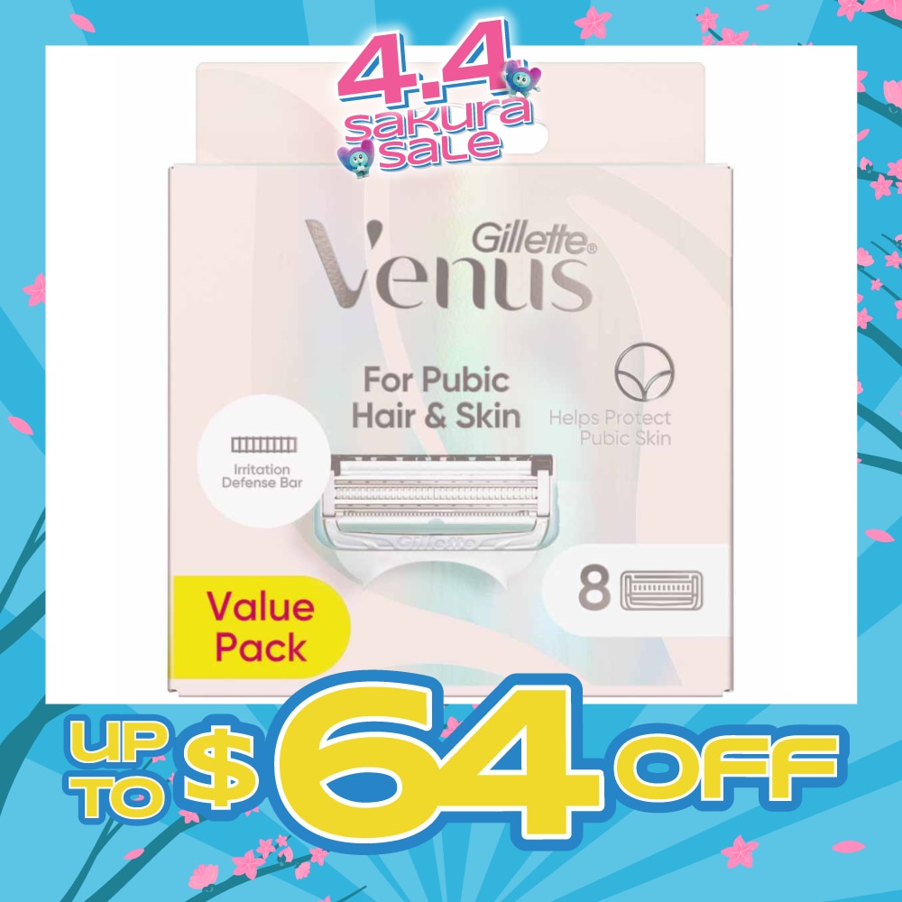 For Pubic Hair & Skin Refills Value Pack 8s