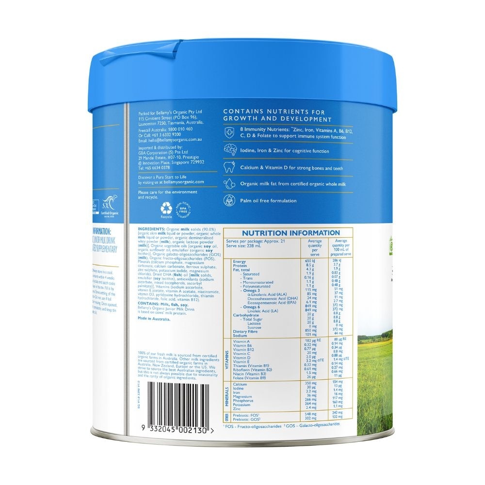 Junior Milk Drink Step 4 (3+ Years) 800g