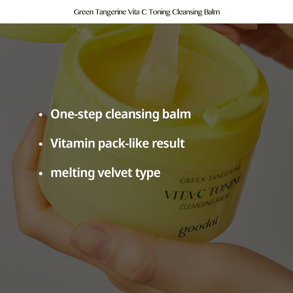 Green Tangerine Vita-C Toning Cleansing Balm (To Remove Heavy Makeup & Helps Remove Pore Impurities) 110ml