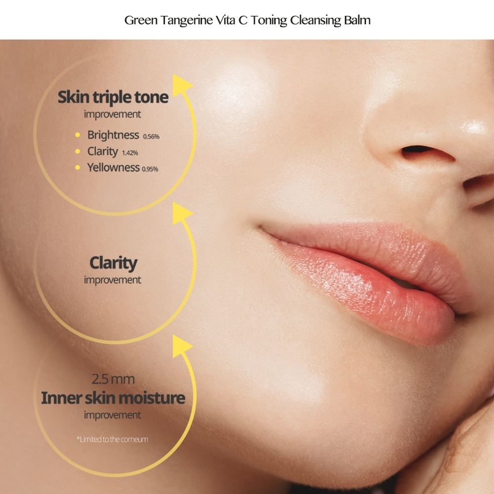 Green Tangerine Vita-C Toning Cleansing Balm (To Remove Heavy Makeup & Helps Remove Pore Impurities) 110ml