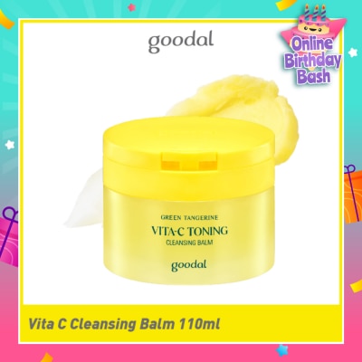 GOODAL Green Tangerine Vita-C Toning Cleansing Balm (To Remove Heavy Makeup & Helps Remove Pore Impurities) 110ml