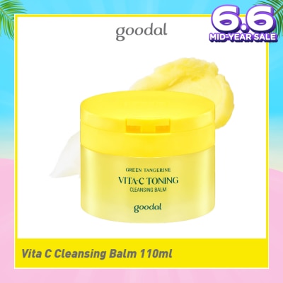 GOODAL Green Tangerine Vita-C Toning Cleansing Balm (To Remove Heavy Makeup & Helps Remove Pore Impurities) 110ml