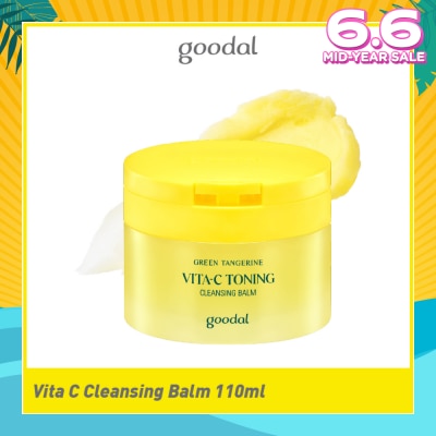 GOODAL Green Tangerine Vita-C Toning Cleansing Balm (To Remove Heavy Makeup & Helps Remove Pore Impurities) 110ml