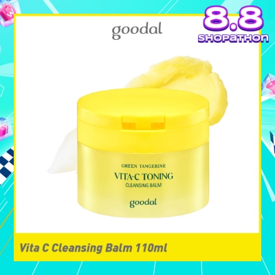 GOODAL Green Tangerine Vita-C Toning Cleansing Balm (To Remove Heavy Makeup & Helps Remove Pore Impurities) 110ml
