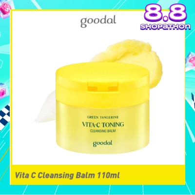 GOODAL Green Tangerine Vita-C Toning Cleansing Balm (To Remove Heavy Makeup & Helps Remove Pore Impurities) 110ml