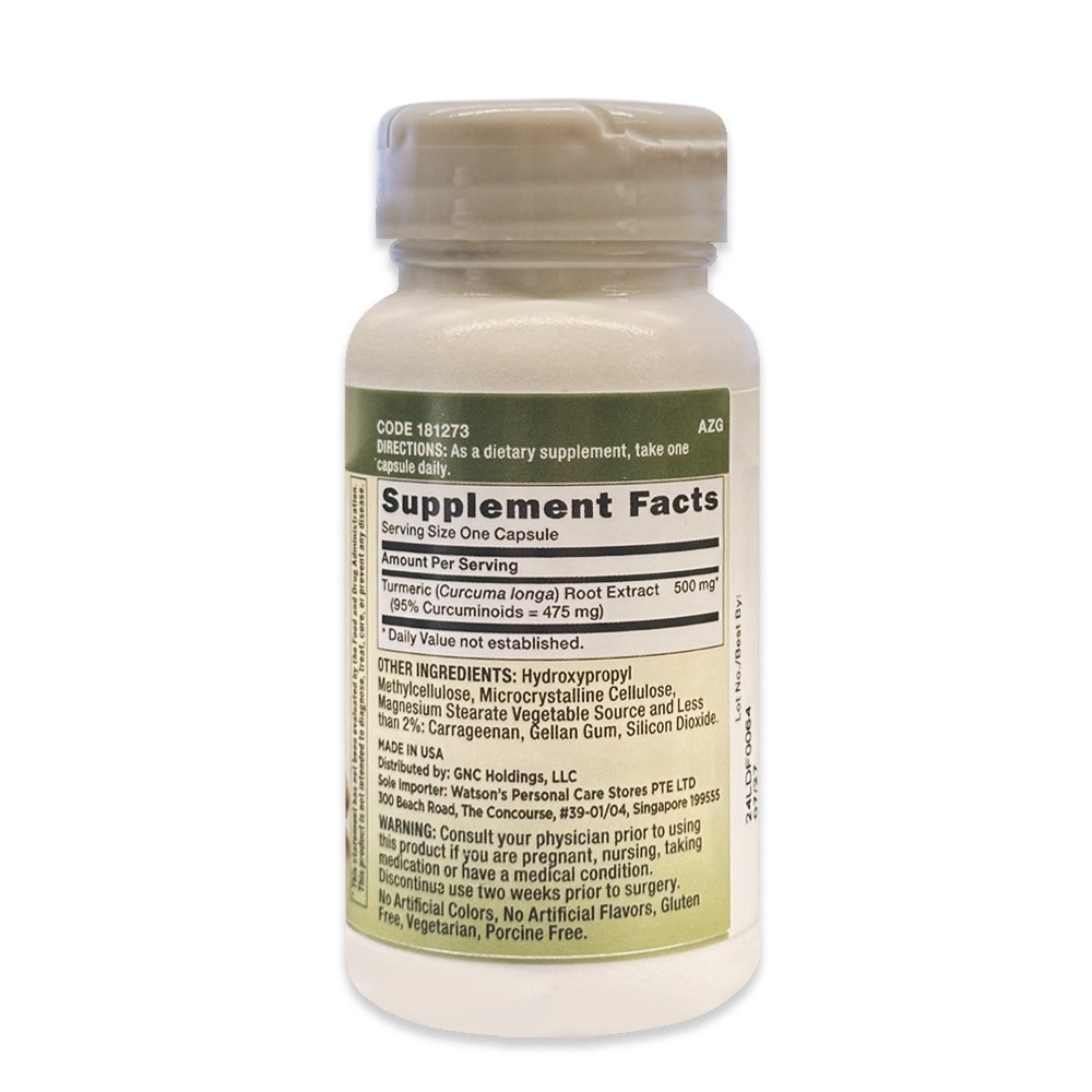 Herbal Plus® Tumeric Curcumin 500mg Vegetarian Capsule 30s