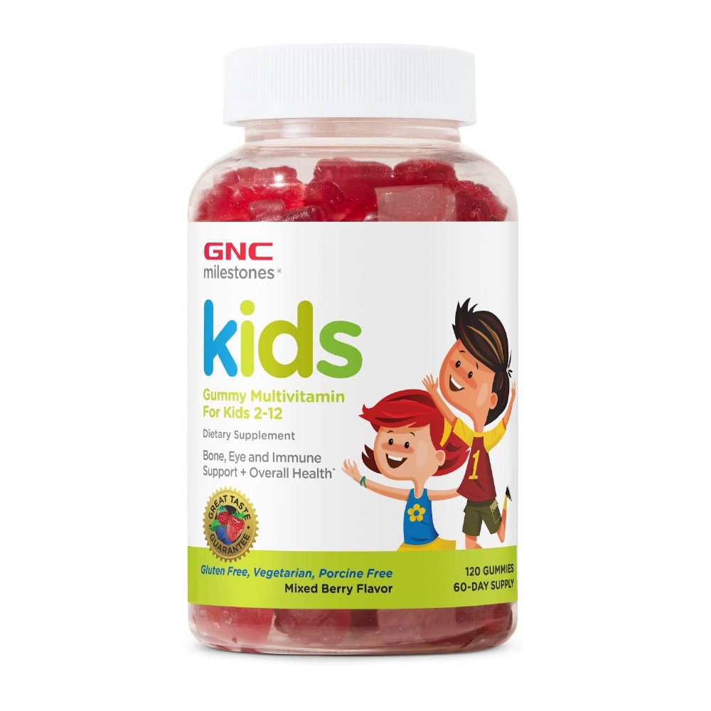 Milestones® Kids Gummy Multivitamin: in Mixed Berry Flavors (For Ages 2-12) 120s