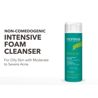 NOREVA Exfoliac Intensive Foaming Gel Cleanser (For Oily Skin With Moderate To Severe Acne) 200ml
