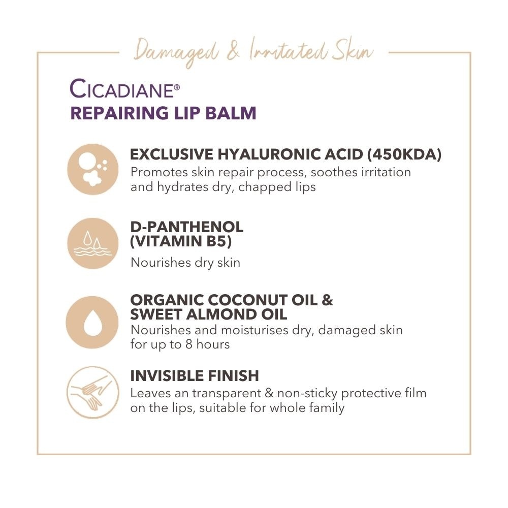 Cicadiane Repairing Lip Balm (To Nourishes & Soothes) 15ml