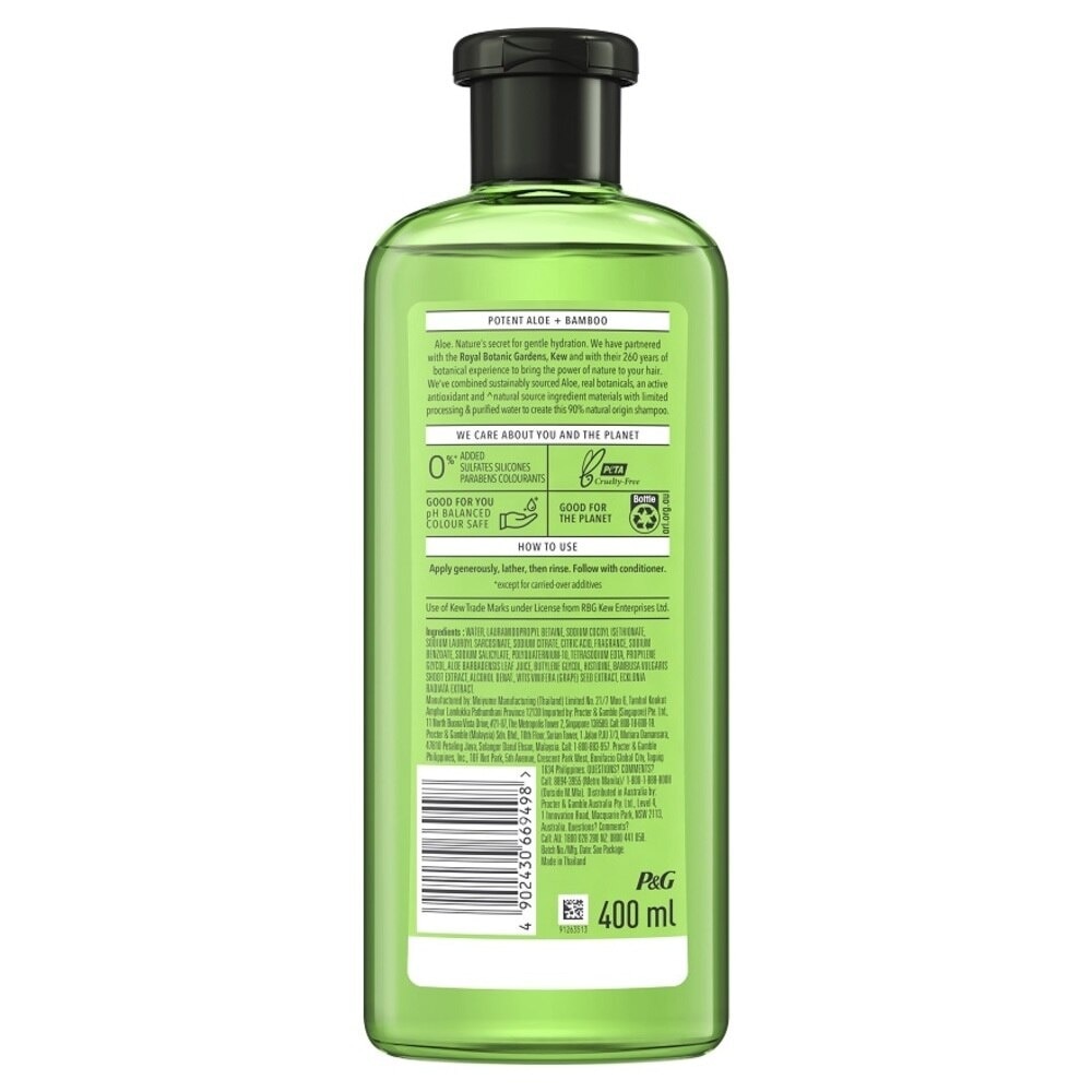 Bio:Renew Potent Aloe + Bamboo Shampoo (Strenghtens and Deeply Moisturises) 400 ml